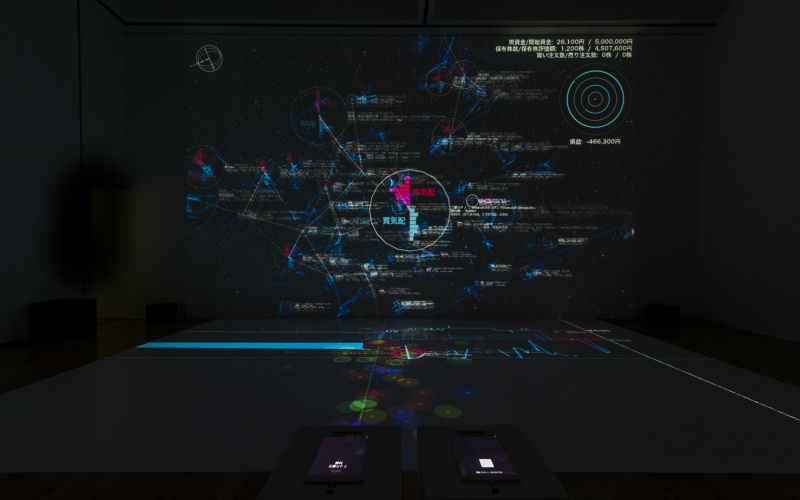 Visualisierung des Handels an der Börse in Tokyo