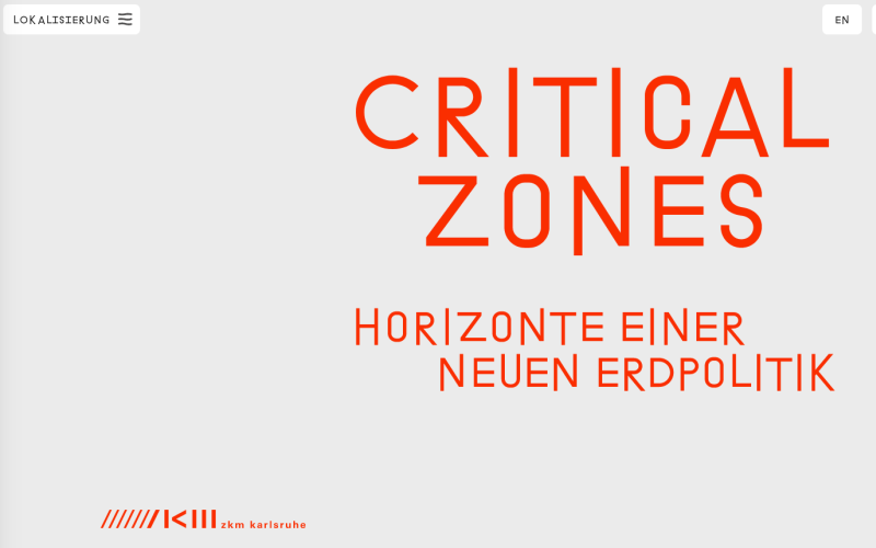 Screenshot »Critical Zones« Ausstellung 