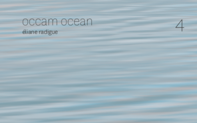 Image of a water surface as the cover of the audio CD titled »éliane radigue«