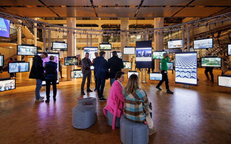 Ausstellungsansicht ole scheeren : spaces of life im ZKM | Zentrum für Kunst und Medien Karlsruhe, 2022. 