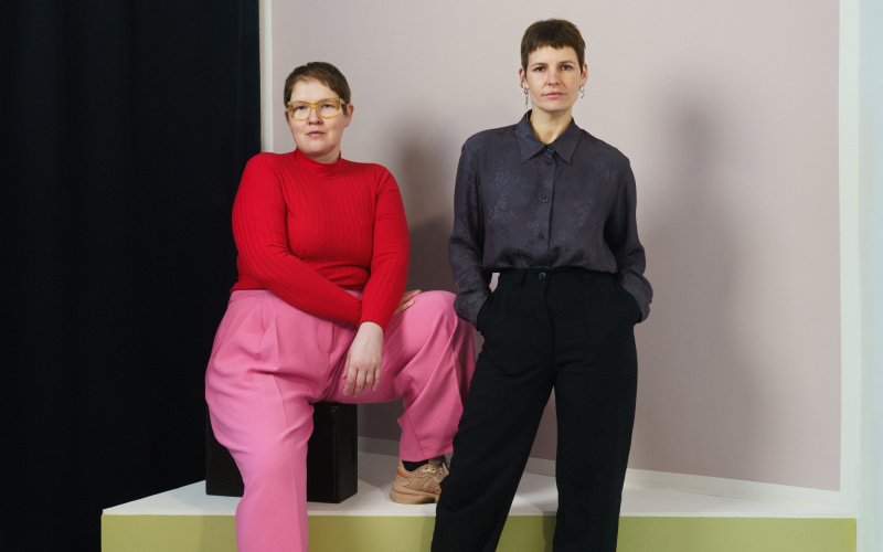 Portrait of Anna Jehle and Juliane Schickedanz