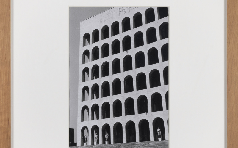 ROM. PALAZZO DELLA CIVILTÀ ITALIANA, ESPOSIZIONE UNIVERSALE, 1942, ERNESTO B. LA PADULA, GIOVANNI GUERRINI, MARIO ROMANO