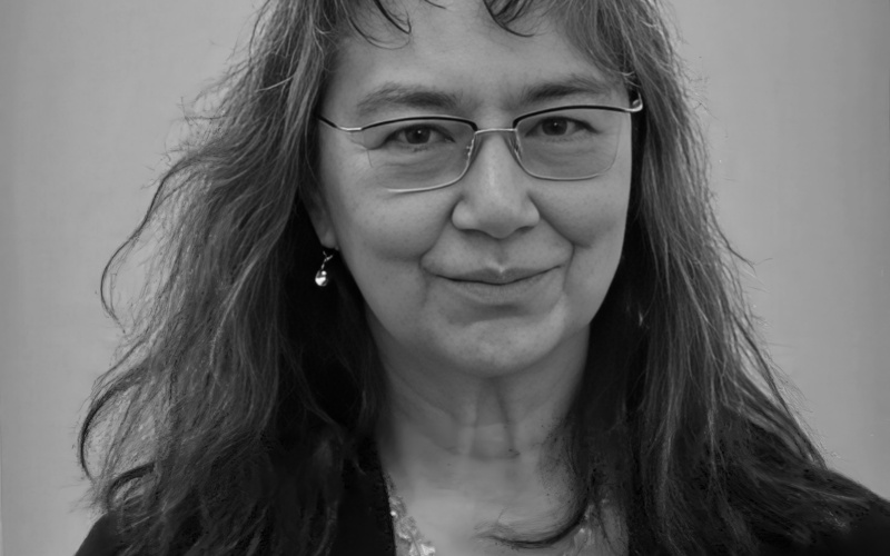 A portrait photo of Tamiko Thiel is shown. 