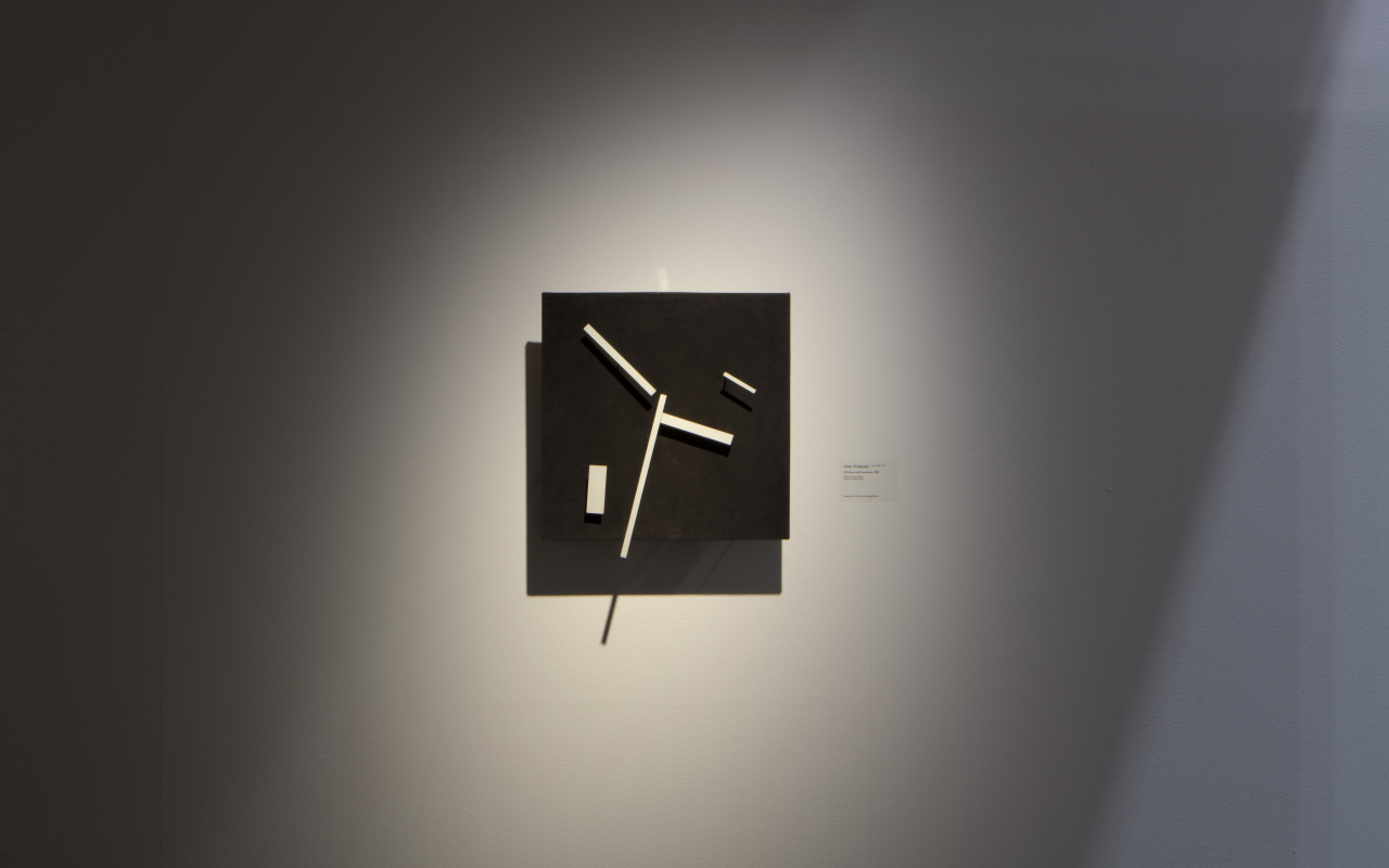 Ausstellungsansicht von Jean Tinguely, »Do-it-yourself-sculpture«, 1961