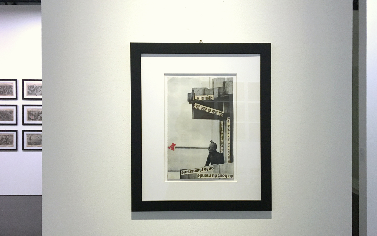 Blick in die Ausstellung »Nanni Balestrini. Wer das hir liest braucht sich vor nichts mehr zu fürchten«