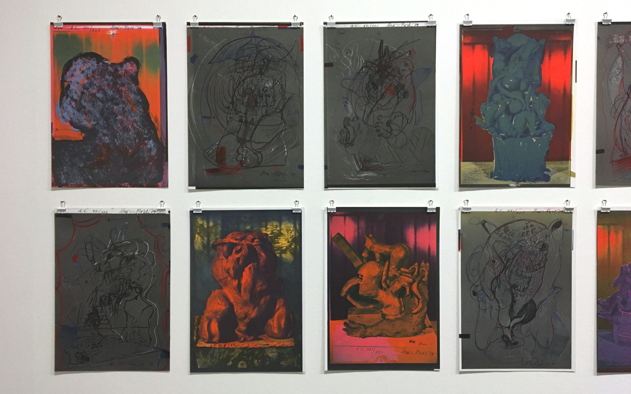 Blick in die Ausstellung »Hansjörg Mayer. The Smell of Ink«