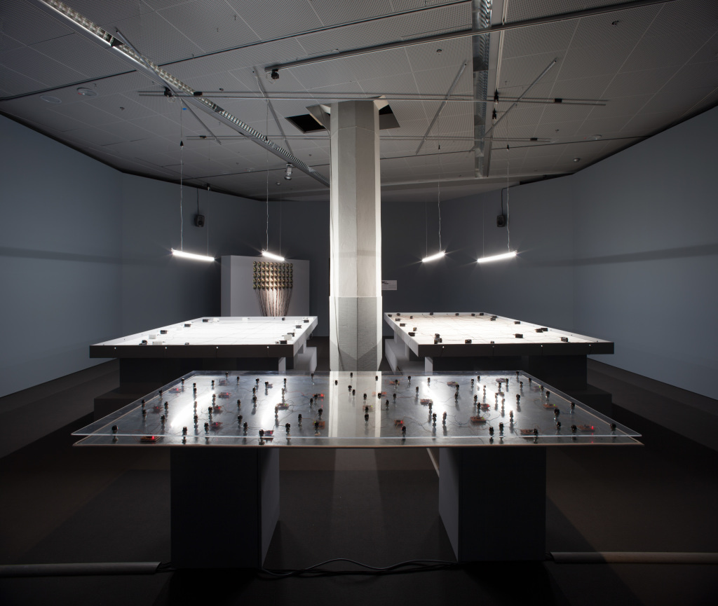 Blick auf die Installation von Magdi Mostafa