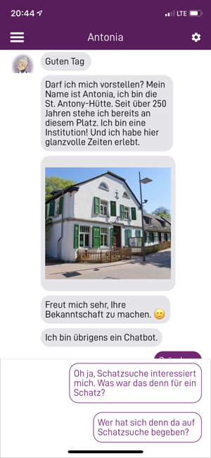 Nachrichten des Chatbot St. Antony 