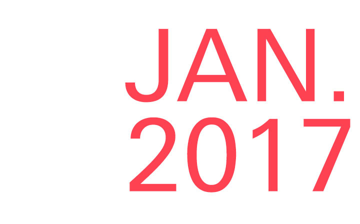 Schriftzug »Jan. 2017«