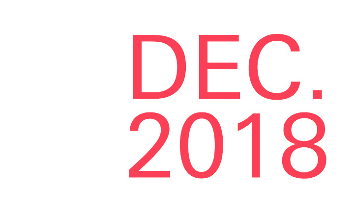 Lettering »Dec. 2018« 
