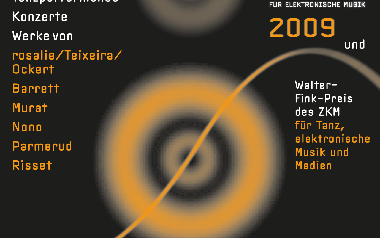 Plakat des Giga-Hertz-Preis 2009 am ZKM | Karlsruhe