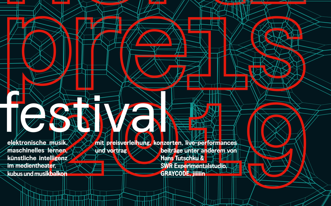 Plakat des Giga-Hertz-Preis 2019 am ZKM | Karlsruhe