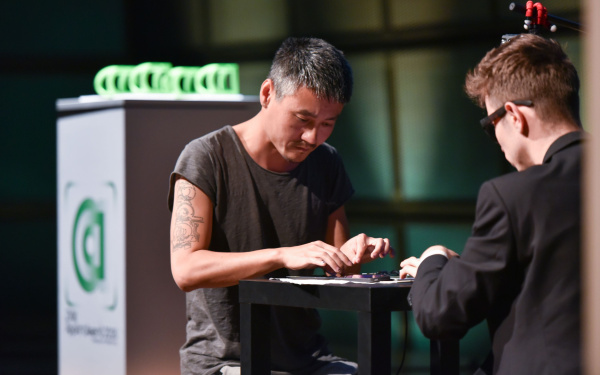 Fader und Mandy Mozart bei ihrem Auftritt bei den AppArtAwards2016