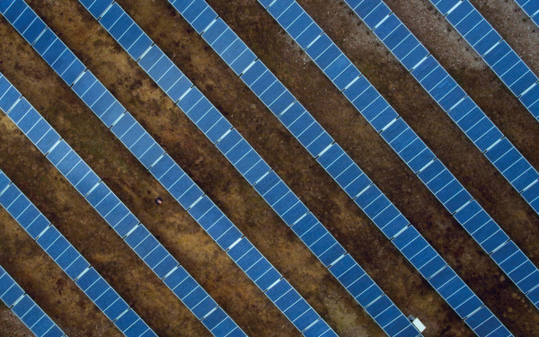 A field with many solar systems