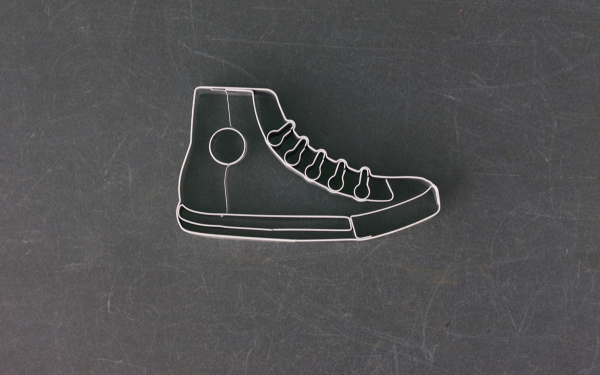 Ausstechform in Sneaker-Optik