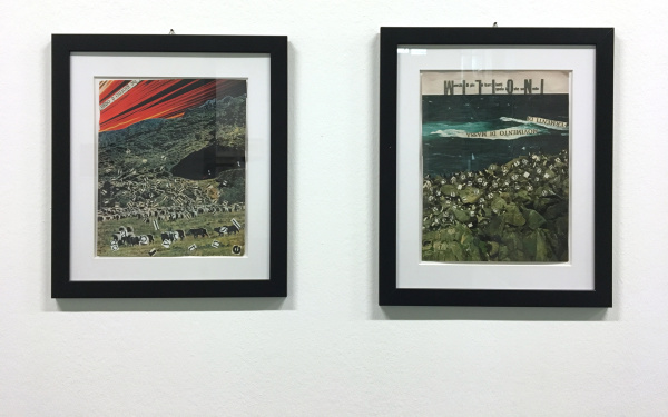 Blick in die Ausstellung »Nanni Balestrini. Wer das hir liest braucht sich vor nichts mehr zu fürchten«