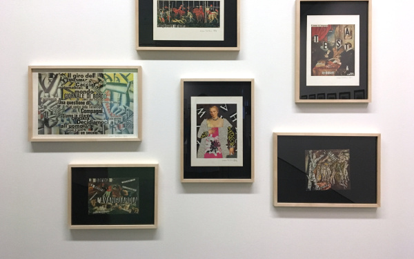 Blick in die Ausstellung »Nanni Balestrini. Wer das hir liest braucht sich vor nichts mehr zu fürchten«