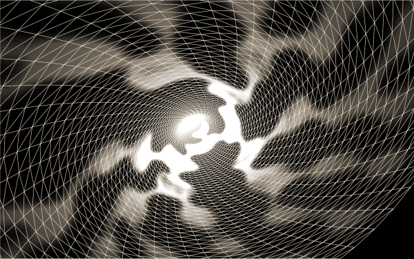 A sprite of white lines that grows brighter in the middle