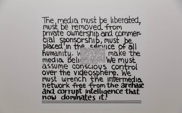 Plakat des Medien- und Videokollektivs »Radical Software«