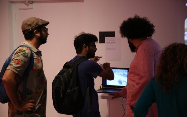 Blick in die Ausstellung »Open Codes. Digital Culture Techniques«, Mumbai.