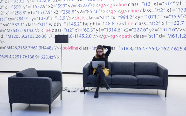 Blick in die Ausstellung »Open Codes. We are Data« in Bilbao