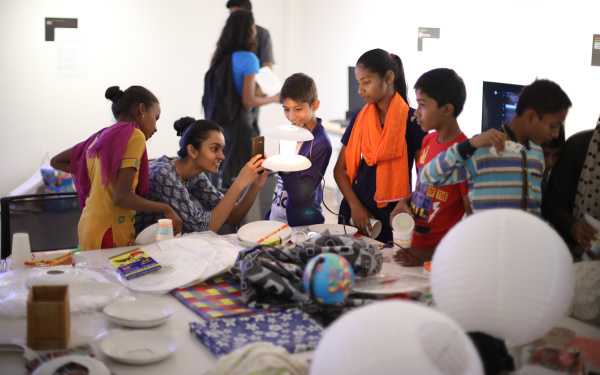 Blick in den Workshop »Creative Data Lamps« 