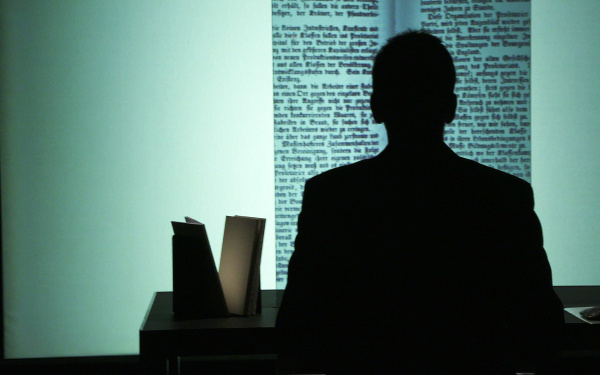 Blick in die Ausstellung »generator marx: kapital | digital«
