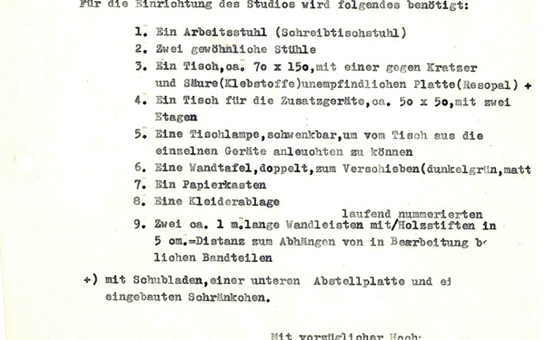 Archive documents from the "Studio Hermann Heiß" archives