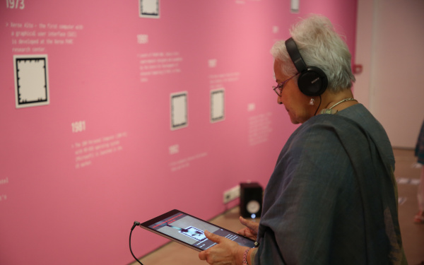 Blick in die Ausstellung »Open Codes. Digital Culture Techniques«, Mumbai. 