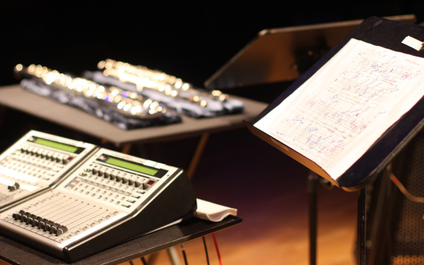 Setup Pole with Notes of Karlheinz Stockhausen