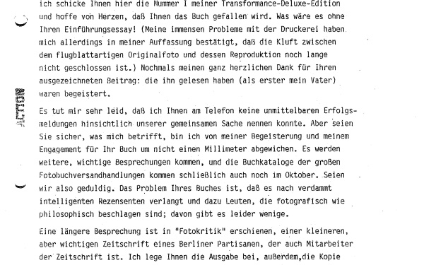 Letter from Andreas Müller Pohle to Vilém Flusser, 16.09.1983
