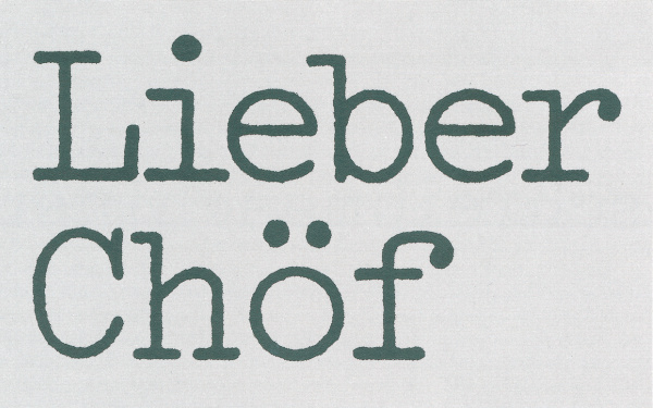 Michael Schirner, »Ich bin ein Tippfehler«, IBM 96 C Selectric, 1977