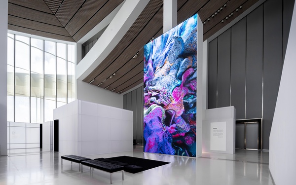 A colorful artwork on a screen