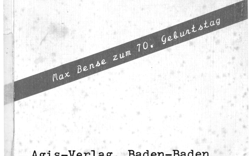 Cover der Zeitschrift »Semiosis«: schwarze Schrift auf weißem Grund