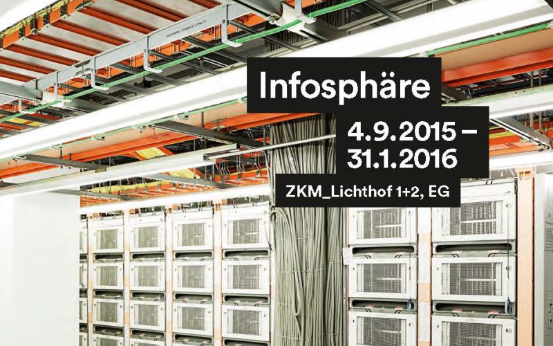 Cover of the brochure: photo of a server room