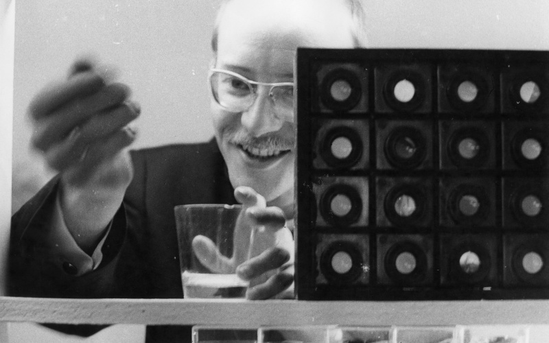 Christian Chruxin at an exhibition