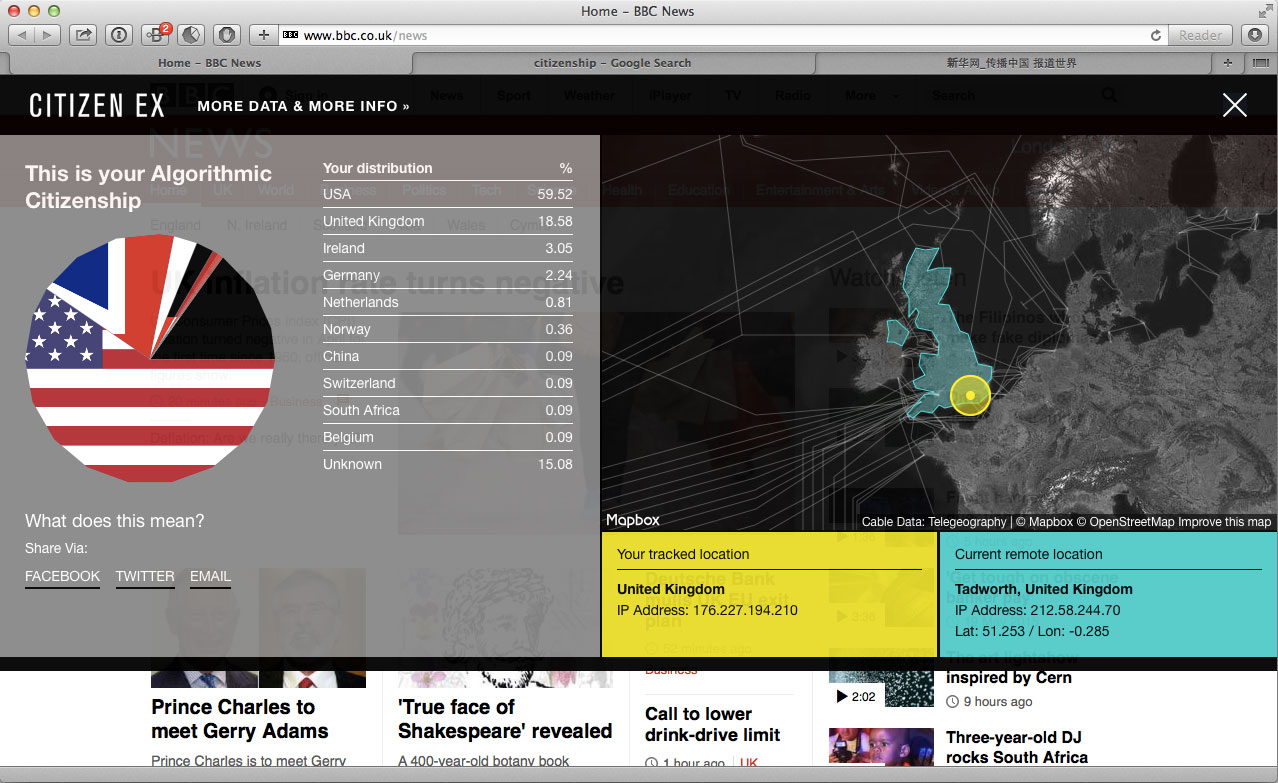 Screenshot der website »www.citizen-ex.com«