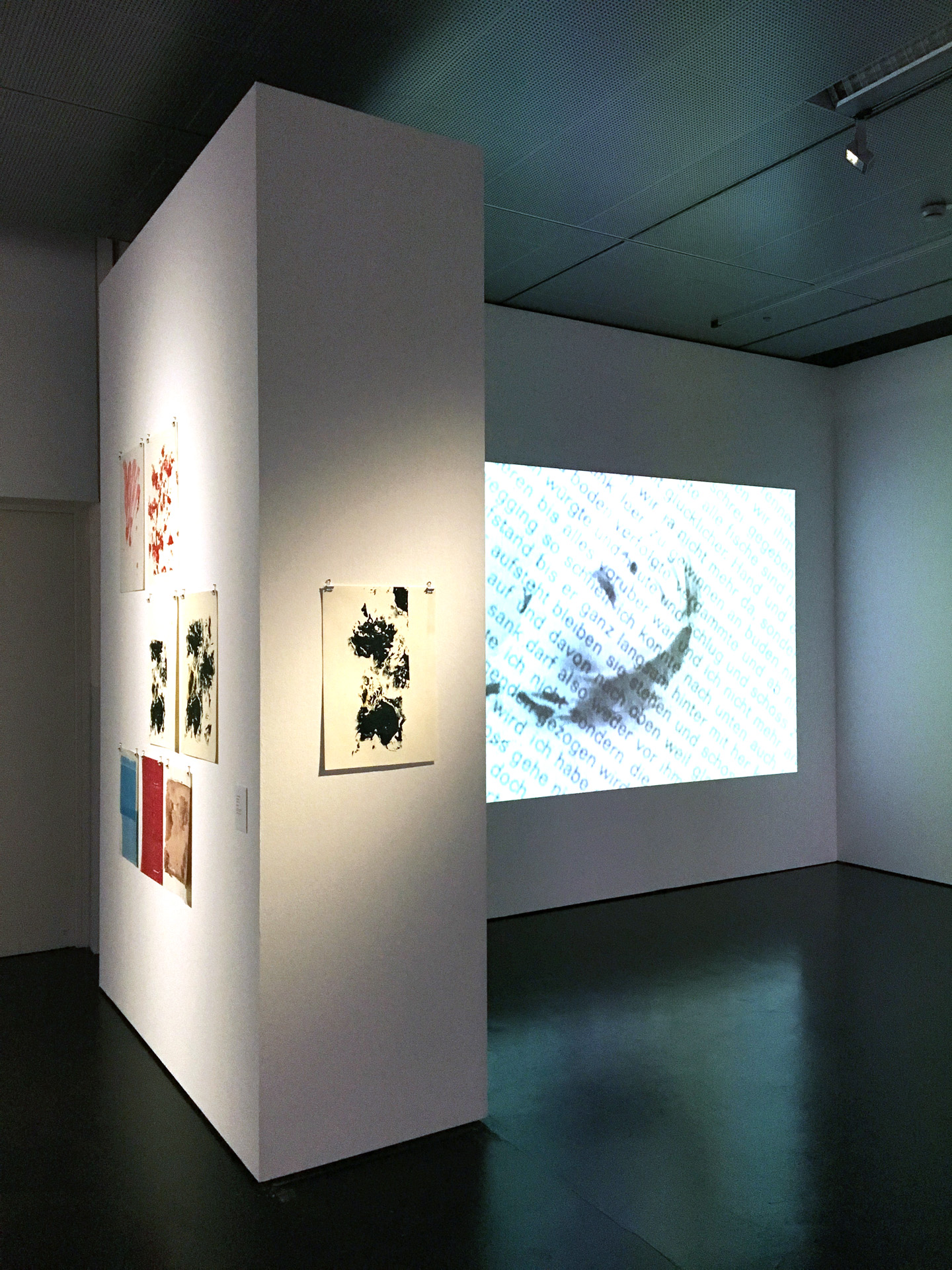 View of the exhibition »Hansjörg Mayer. The Smell of Ink«