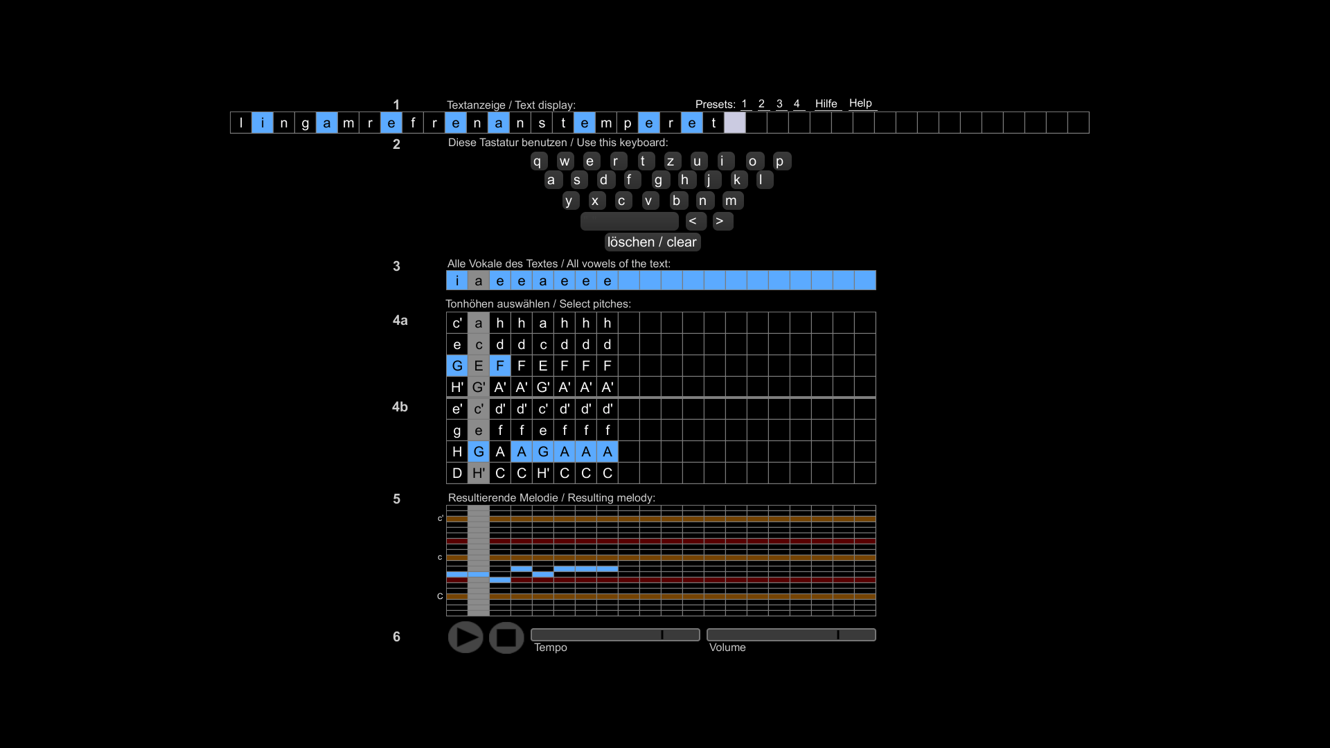 screenshot of the work »Guido's Code #B«