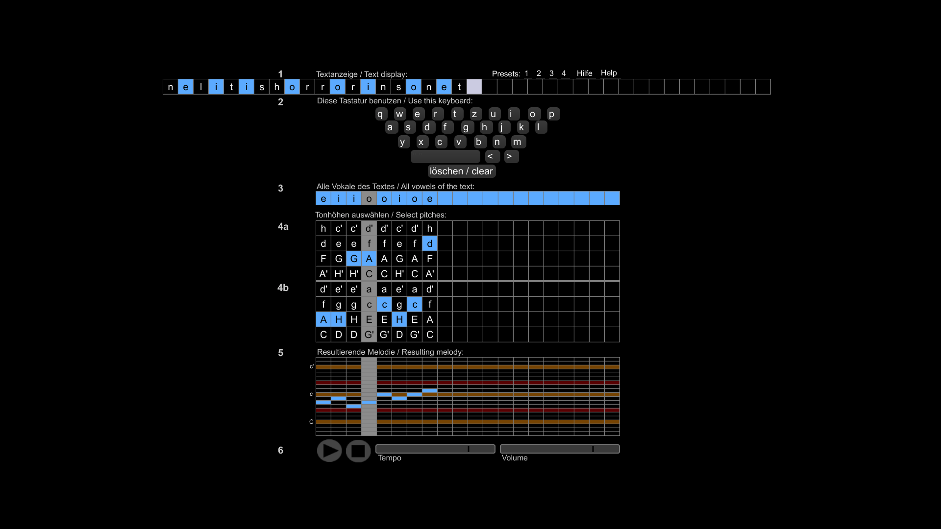 Screenshot der Arbeit »Guido's Code #B«