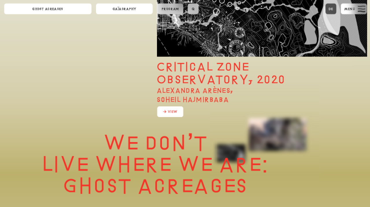 Führung auf der digitalen Plattform von »Critical Zones« ZKM