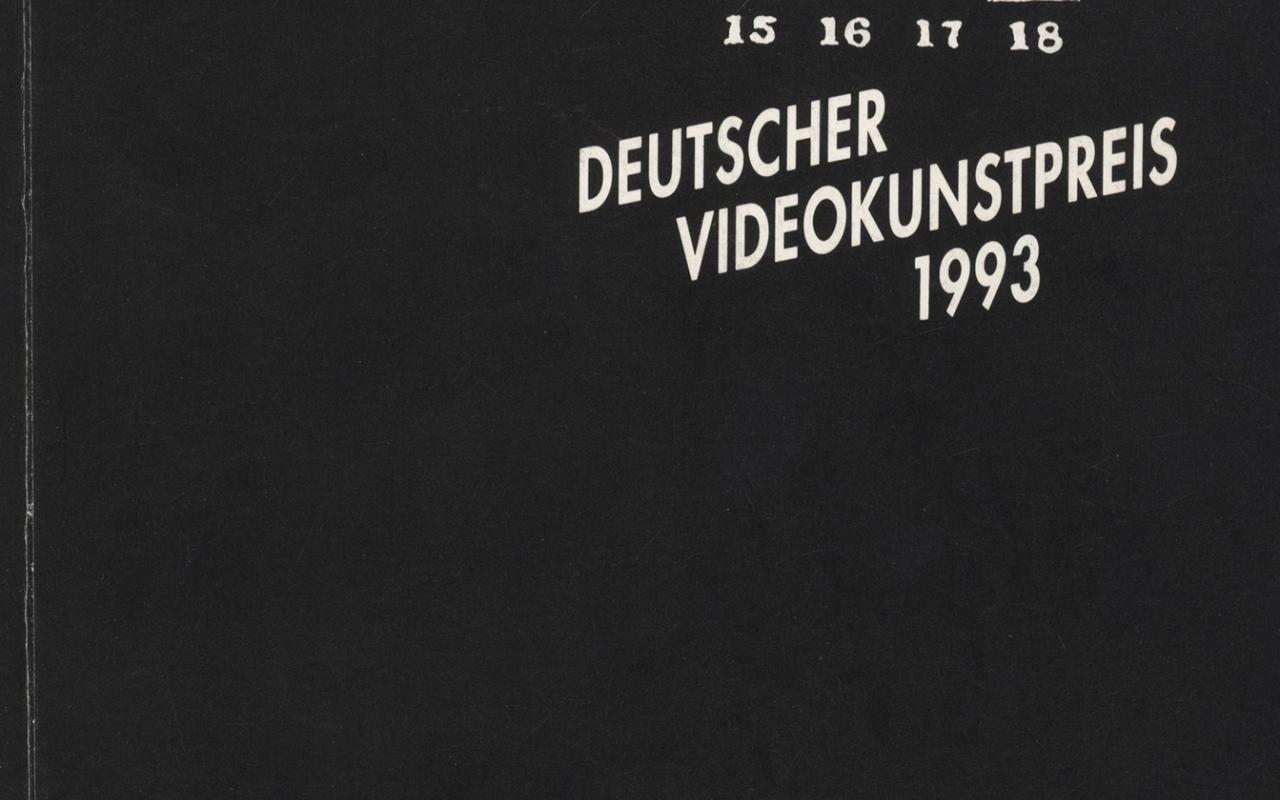Cover of the publication »Deutscher Videokunstpreis 1993«