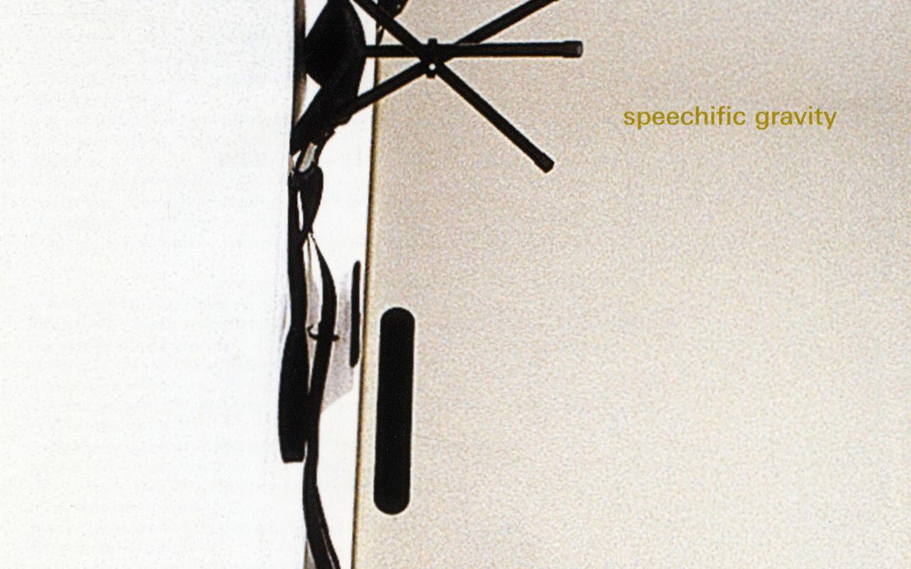 Cover der Publikation »Speechific Gravity«