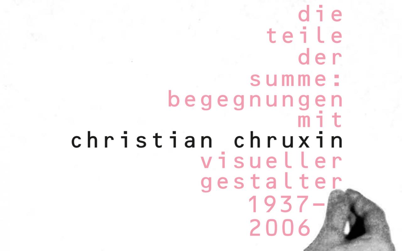 Cover der Publikation »Die Teile der Summe. Begegnungen mit Christian Chruxin«