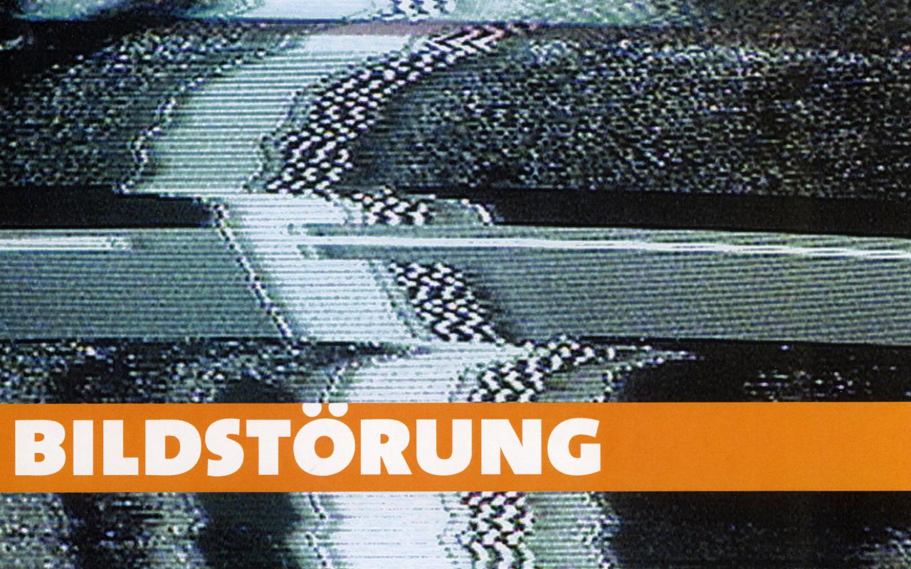 Cover of the publication »Bildstörung. Videokunst der 90er und der Jahrhundertwende. Internationaler Medienkunstpreis 2002«