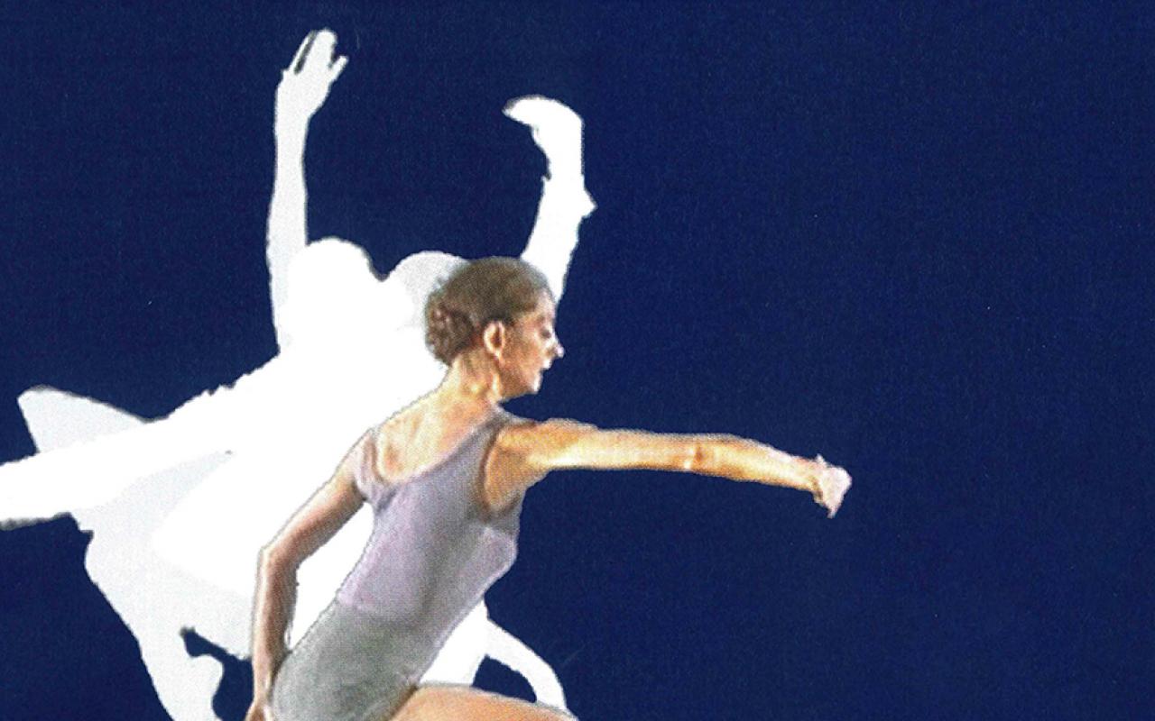 Cover der CD-ROM: Sie zeigt eine Ballerina auf blauem Grund mit weißen Schatten