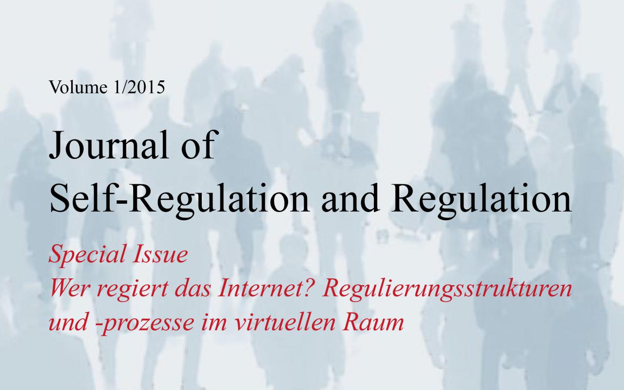 Cover der Zeitschrift Journal of Self-Regulation and Regulation