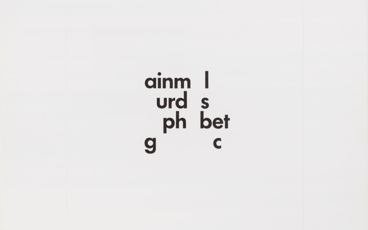 Werk - ainmal nur das alphabet gebrauchen