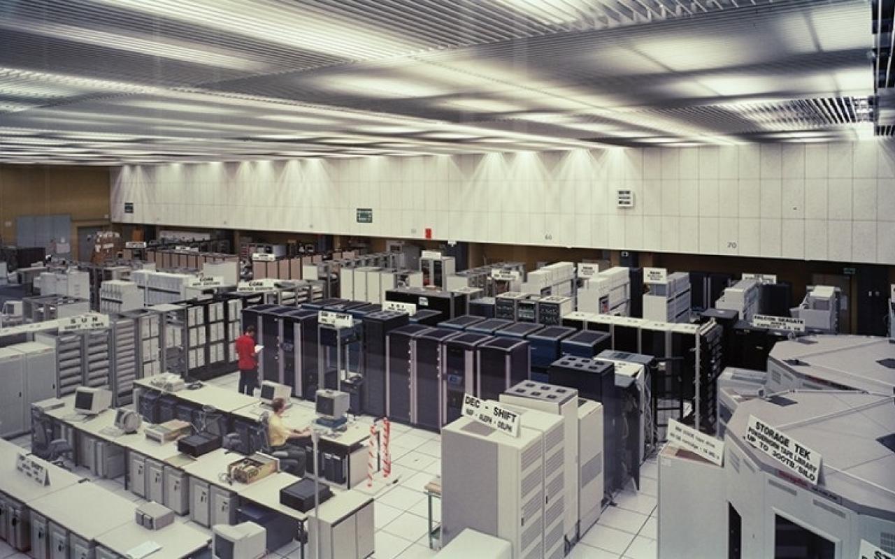 CERN Computer, control rooms, Geneva Switzerland