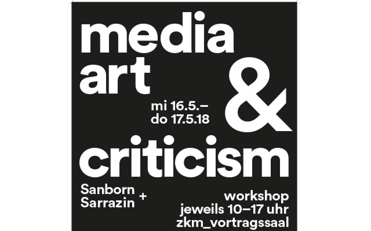 Plakat Media Art and Criticism
